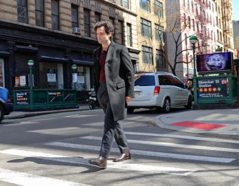 Penn Badgley Gives Major Lonely Boy Vibes Filming 'You' Season 5 in NYC