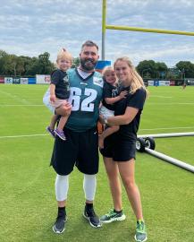 Jason Kelce Jokes Daughter Wyatt Took Over With Mom Kylie at Fashion Week