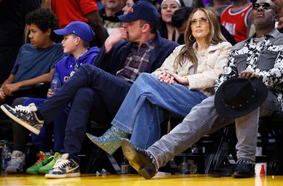 Jennifer Lopez’s Courtside Style Includes Heeled Sequin Boots