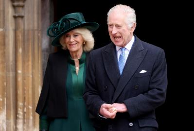 King Charles Steps Out at Windsor for Easter Sunday Service Amid Cancer
