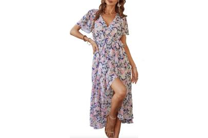 This 'Comfortable' Floral Wrap Dress Is Just $48 at Amazon 