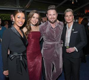 Sophia Bush and Ashlyn Harris Make 1st Public Appearance at Oscars Party