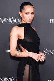 Zoe Kravitz Frees the Nipple at Saint Laurent’s Pre-Oscar Party