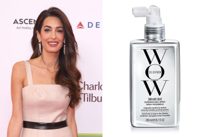 This Amal Clooney-Approved Spray Is Your Go-To for Glossy Hair
