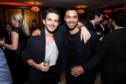 Jonathan Bailey and Rege-Jean Page Are the Talk of the Ton at Oscars Bash