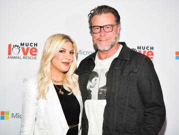 Tori Spelling Amicably Greets Dean McDermott and His Girlfriend Lily Calo