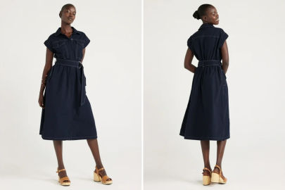 This Chic Belted Dress Is the Perfect Spring Party Look 