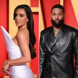 Kim Kardashian and Odell Beckham Jr. Attend 2024 Oscars Parties Together