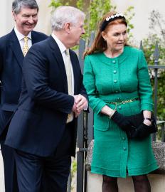 Prince Andrew and Sarah Ferguson Step Out at Royal Family's Easter Service