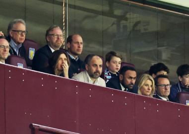 Prince William Spotted With George at Soccer Game Amid Kate's Cancer