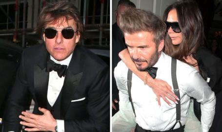 Victoria Beckham 50th 'Drags' Tom Cruise in Bitter David, Mark Wahlberg War