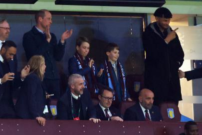 Prince William and Son Prince George Have Boys’ Night Out at Soccer Match