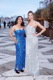 Salma Hayek and Stepdaughter Mathilde Pinault Sparkle in Sequins at Art Gala