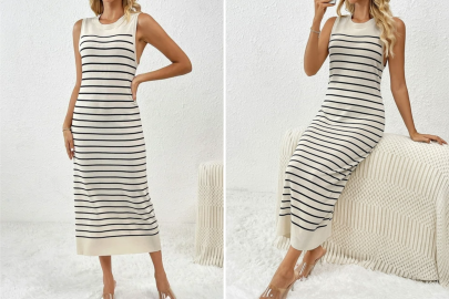 Sport Sexy Stripes With This Affordable Sleeveless Maxi Dress