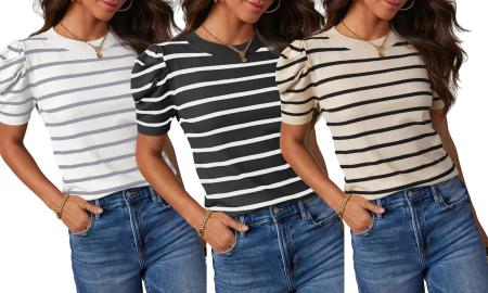 I’ll Be Serving Up Spring Rich Mom Style in This $21 Chic Striped Top 