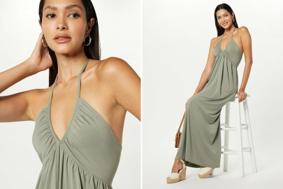 This Tropical Halter Dress Is a Gorgeous Look for All Your Spring Flings