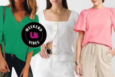 17 Easy-to-Wear Slimming Spring Tops That Are Flattering for Larger Arms