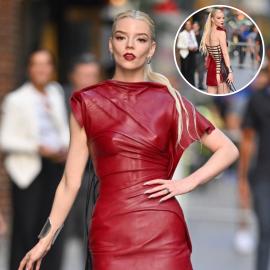 Anya Taylor-Joy Flashes Bare Butt, Goes Commando in Lace-Up Mini Dress
