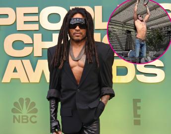 Lenny Kravitz Goes From Working Out in Leather Pants to Bootcut Jeans