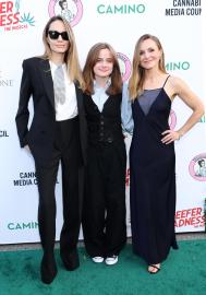 Angelina Jolie and Daughter Vivienne Support Kristen Bell at Musical Opening