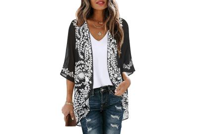 This Is the Puff Sleeve Cardigan Over 42,000 Reviewers Use as a Swim Coverup, Too 