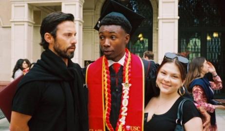 Milo Ventimiglia Pulls a Jack Pearson at 'This Is Us' Costar's Graduation