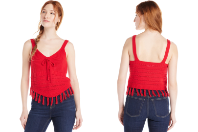 Spice Up Your Everyday Look With This Fringe-Trimmed Sweater Tank