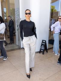 Copy Shanina Shaik’s Casual Cannes Look With These $28 Lookalike Pants 