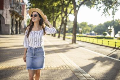13 Stretchy Denim Skirts That Are Actually Soft and Comfortable