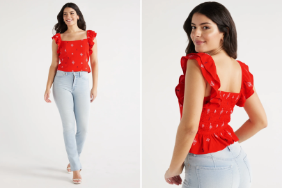 Add Some Spice to Your Everyday Fit With This Ruffled Top 