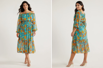 This Off-the-Shoulder Dress Is Your New Throw On and Go Barbecue Look
