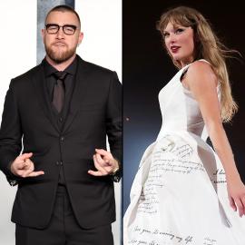 Travis Kelce Sings Along to Taylor Swift's 'So High School' Performance