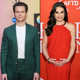 Jonathan Groff Gushes Over Pregnant Lea Michele: 'She's an Amazing Mom'