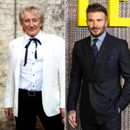 Rod Stewart Tells David Beckham His Knighthood Is 'Coming Soon'