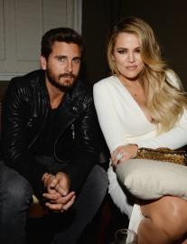 Scott Disick Jokes He's Looking at Khloe's Chest as She Wears Nipple Bra