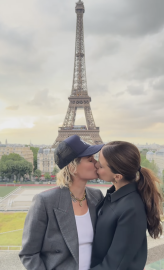 Sophia Bush and Ashlyn Harris Share Sweet Kiss During Trip to Paris