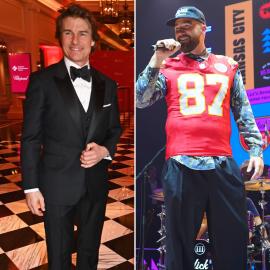 Travis Kelce Dances With Tom Cruise at Taylor Swift’s London Eras Tour