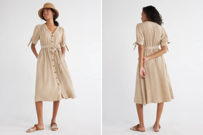 Slip Into This Linen Midi Dress for Errands and Everything Else