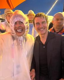 Hoda Kotb's Dreams Come True as She Meets Tom Cruise at Rainy Olympics