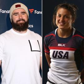 Jason Kelce Challenged to Arm Wrestle Team USA Women's Rugby Star