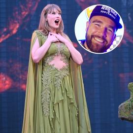 Travis Kelce Hypes Up Taylor as They Leave Dublin Eras Tour Together