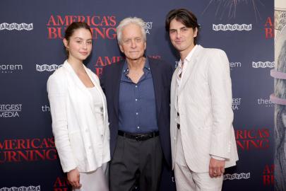 Michael Douglas Hits Red Carpet With His 2 Kids With Catherine Zeta-Jones