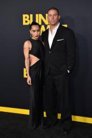 Loved-up Channing Tatum and Zoë Kravitz Attend ‘Blink Twice’ Premiere