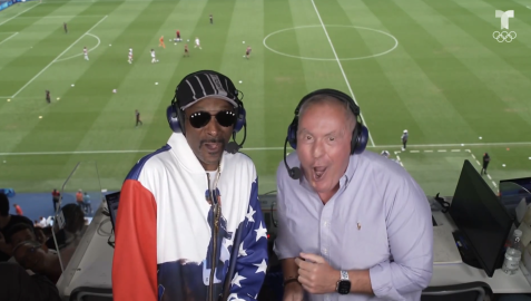 Snoop Dogg Shows Off His Soccer Cheering Skills at Paris Olympics