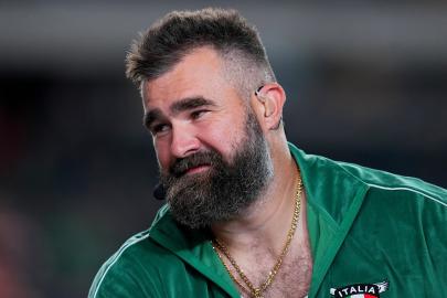 Eagles Superfan Injured His Knee by Chest-Bumping Jason Kelce on ESPN