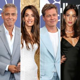 George and Amal Clooney Double Date With Brad Pitt and Ines de Ramon