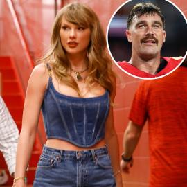 Taylor Swift and Travis Kelce Hold Hands Leaving 1st 2024 Chiefs Game
