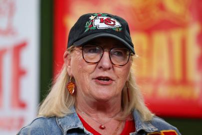 Donna Kelce's Chiefs Hat Embroidered With Taylor, Travis' Birth Flowers
