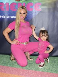 Coco Austin and Daughter Chanel Twin in Matching Bikinis