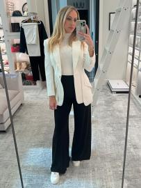 Let Brittany Mahones Demonstrate How to Do Casual Friday Chic in Blazer